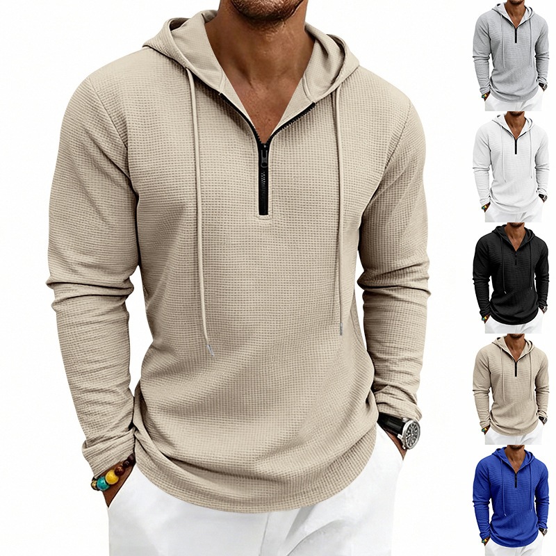 Embroidery Zip Up Hoodie - Sweat à capuche pour homme en