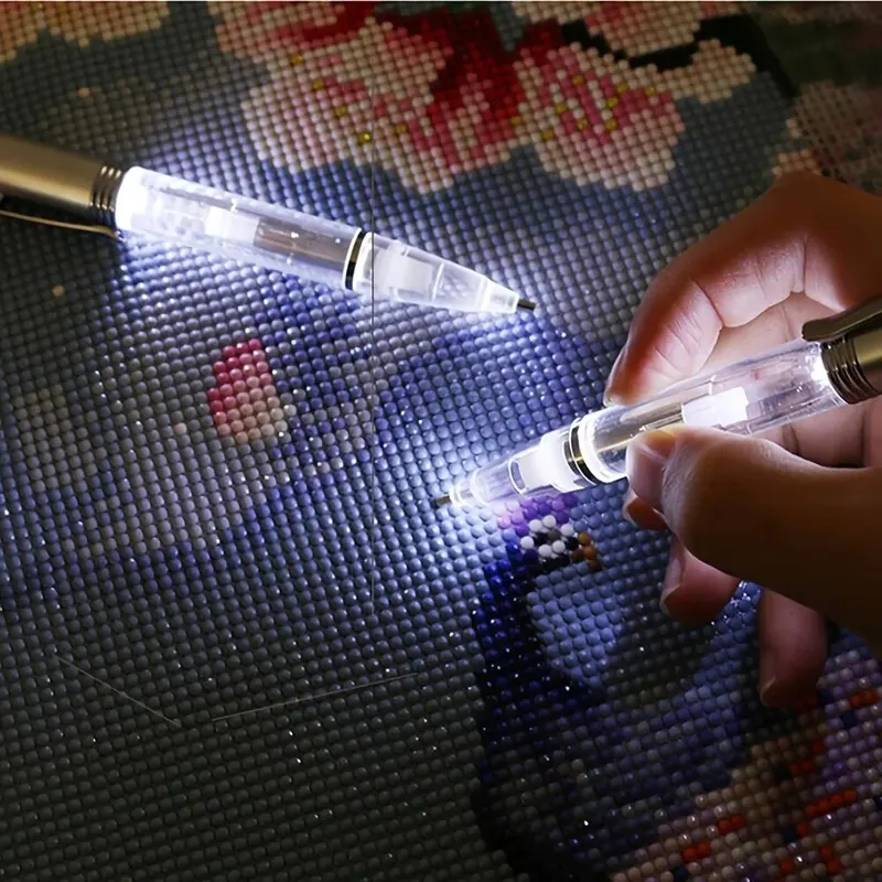 Embroidery Artwork - Stylo de peinture diamant à LED