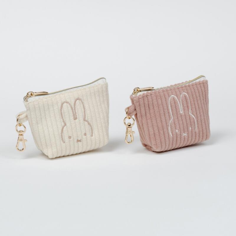 Embroidery Wallet - Porte-monnaie en velours côtelé brodé Miffy