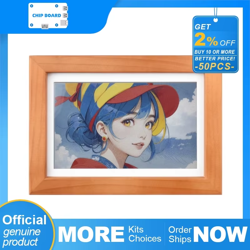Frame Display Wood - Waveshare ESP32-S3 PhotoPainter : écran E-Paper