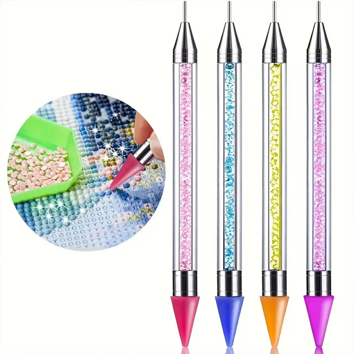 Embroidery Artwork - Outil de peinture diamant sans cire,