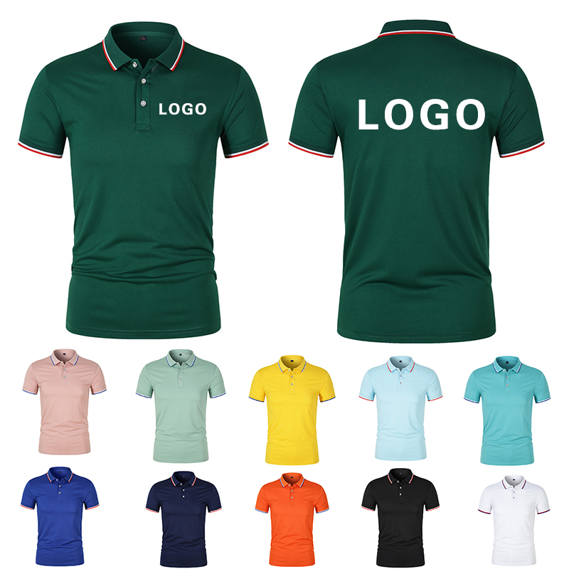 Embroidery On Shirt - Polo d'été à manches courtes pour