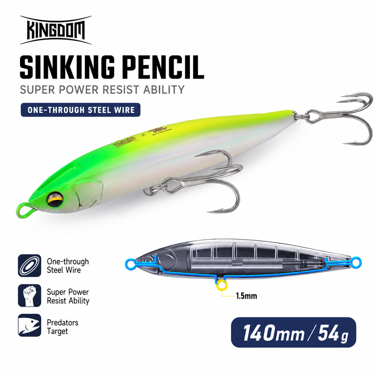Transfer Pen Ink - Leurre de pêche coulant KINGDOM Pencil
