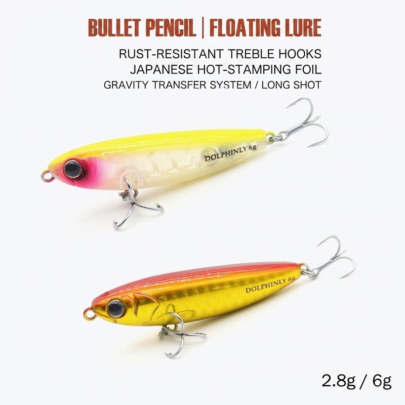 Transfer Pen Ink - Leurres de pêche flottants Z-Walking Pencil