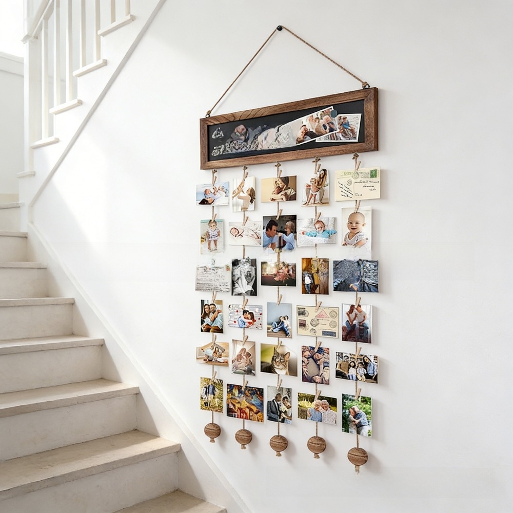 Nouvelles pinces à photos en b - Frame Display Wood avis et prix