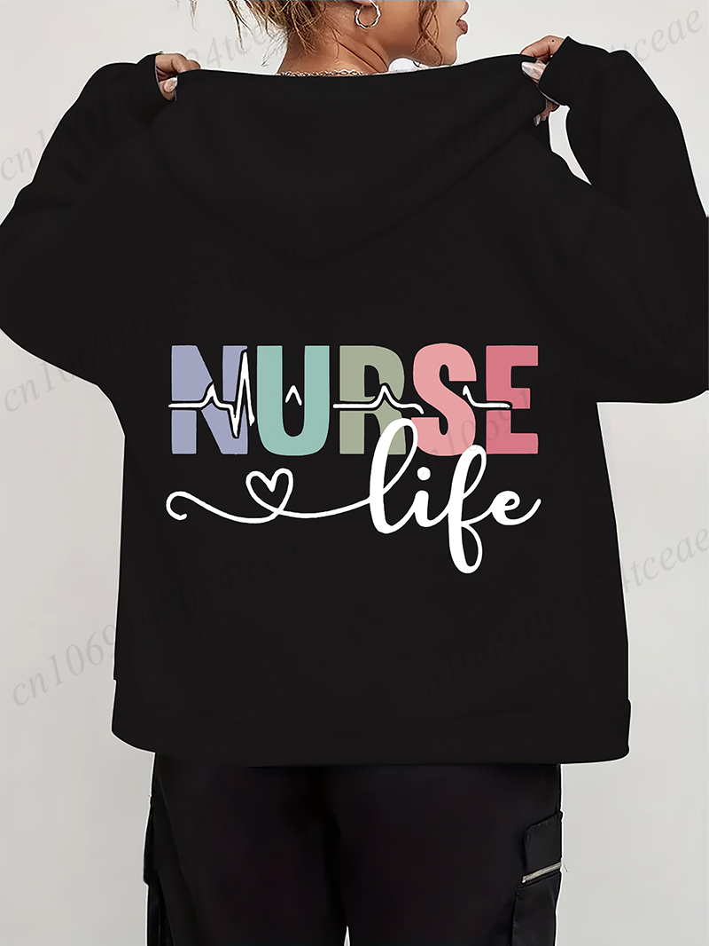Femmes automne hiver sweats à  - Embroidery Zip Up Hoodie avis et prix