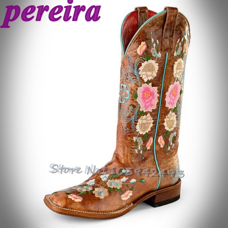 Bottes à fleurs brodées Rose G - Embroidery Garden avis et prix