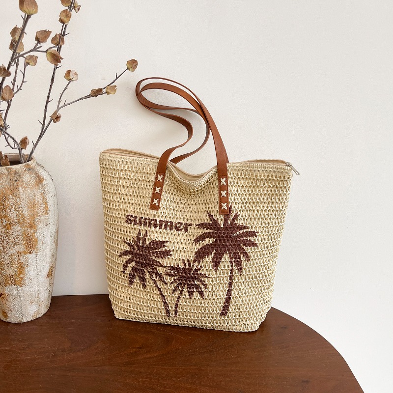 Sac de plage cabas femme grand - Embroidery Bali avis et prix