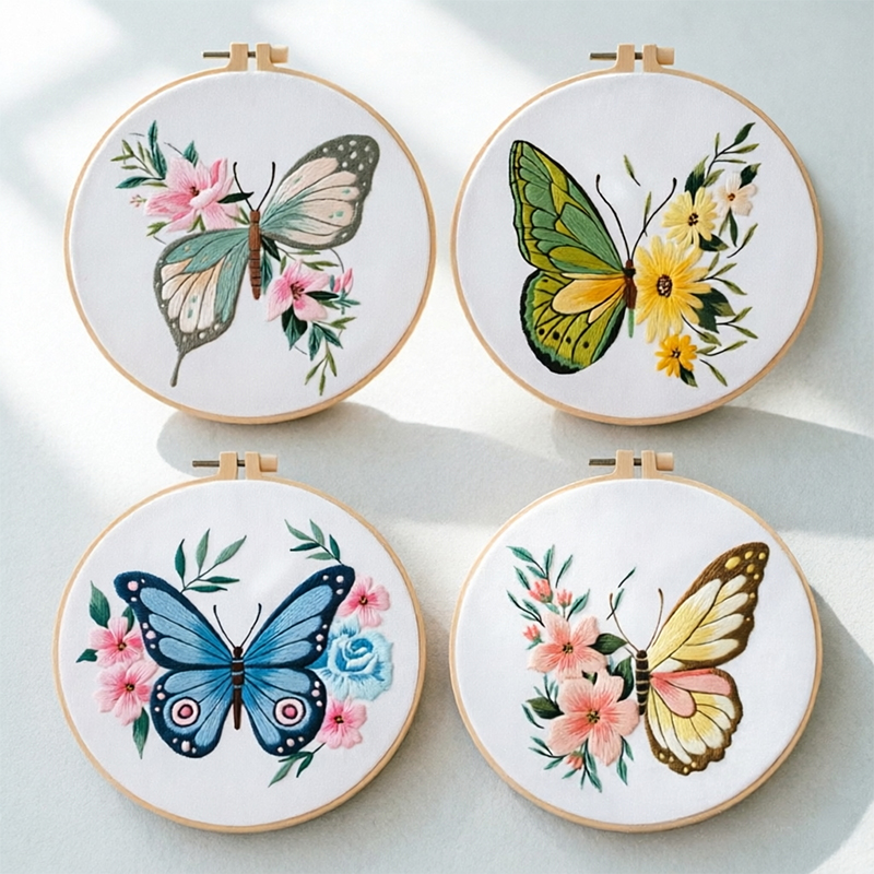 1 kit de broderie papillon 20x - Embroidery Origin avis et prix