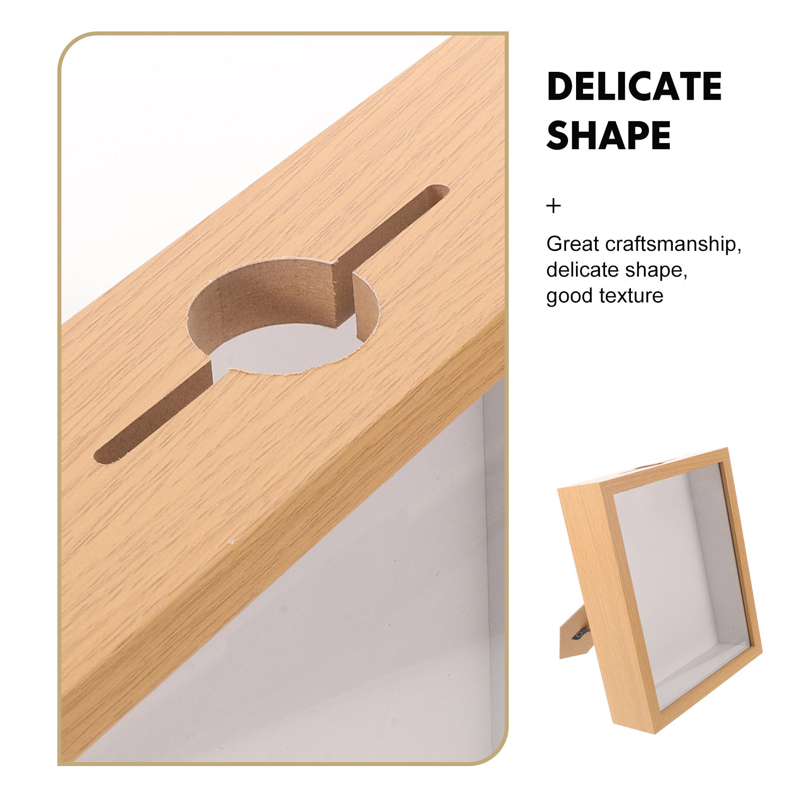 Boîte à coquillages en bois ru - Frame Display Wood avis et prix