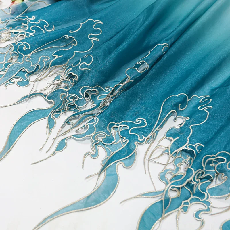 Tissu à dégradé de feuilles de - Embroidery Style avis et prix