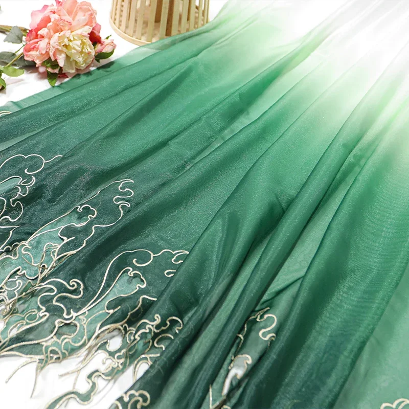 Tissu à dégradé de feuilles de - Embroidery Style avis et prix