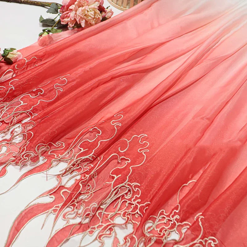 Tissu à dégradé de feuilles de - Embroidery Style avis et prix