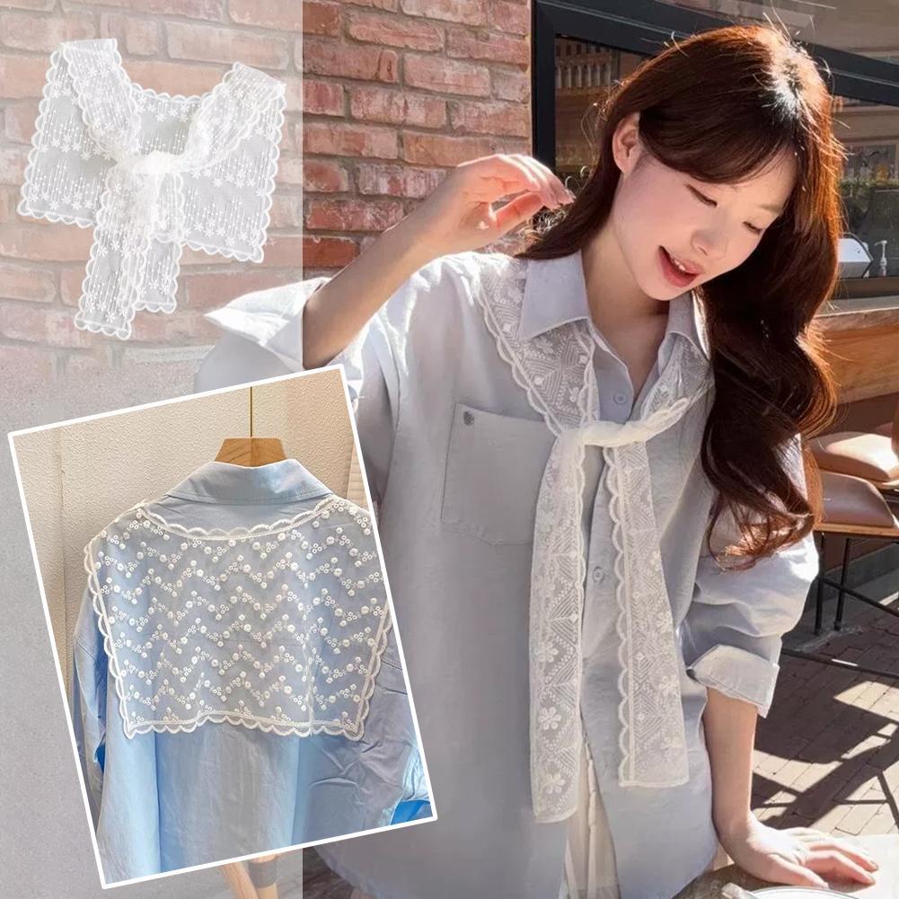 Châle-écharpe en dentelle fran - Embroidery On Shirt avis et prix