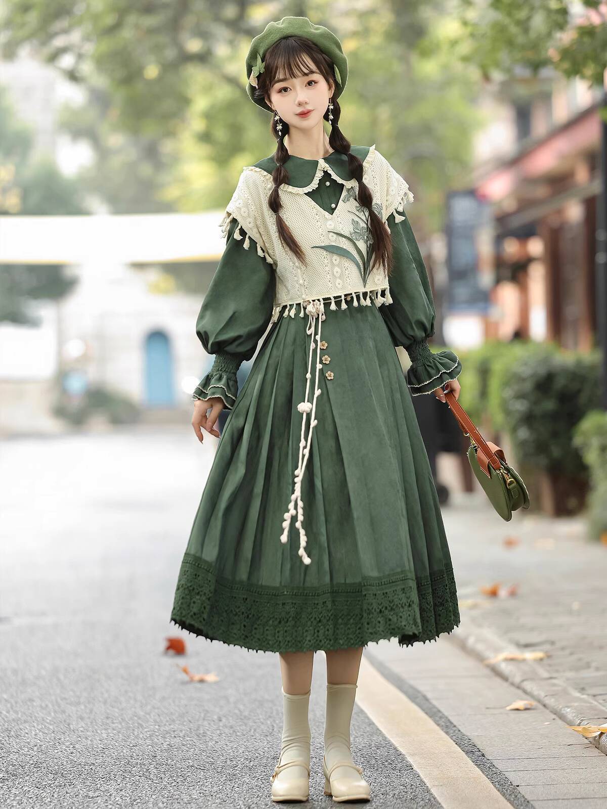 Robe Lolita verte Vintage de S - Embroidery Style avis et prix