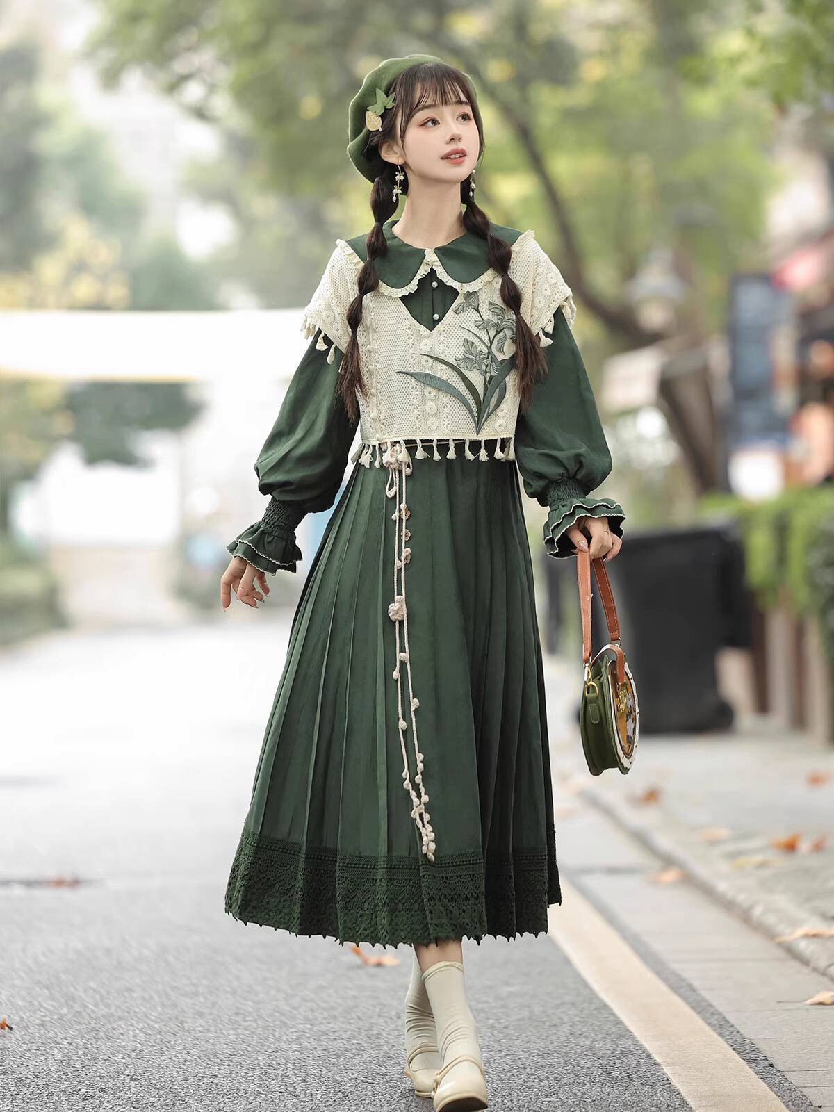 Robe Lolita verte Vintage de S - Embroidery Style avis et prix