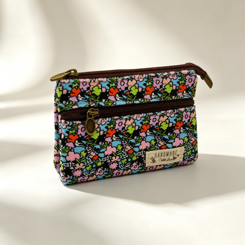 Porte-monnaie imprimé dessin a - Embroidery Wallet avis et prix