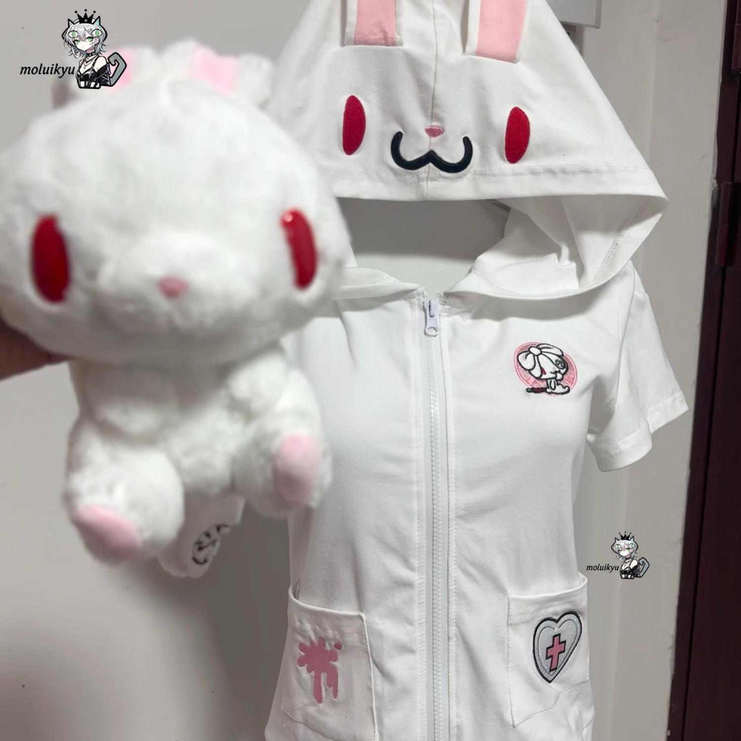 Sweat à capuche kawaii anime à - Embroidery Zip Up Hoodie avis et prix