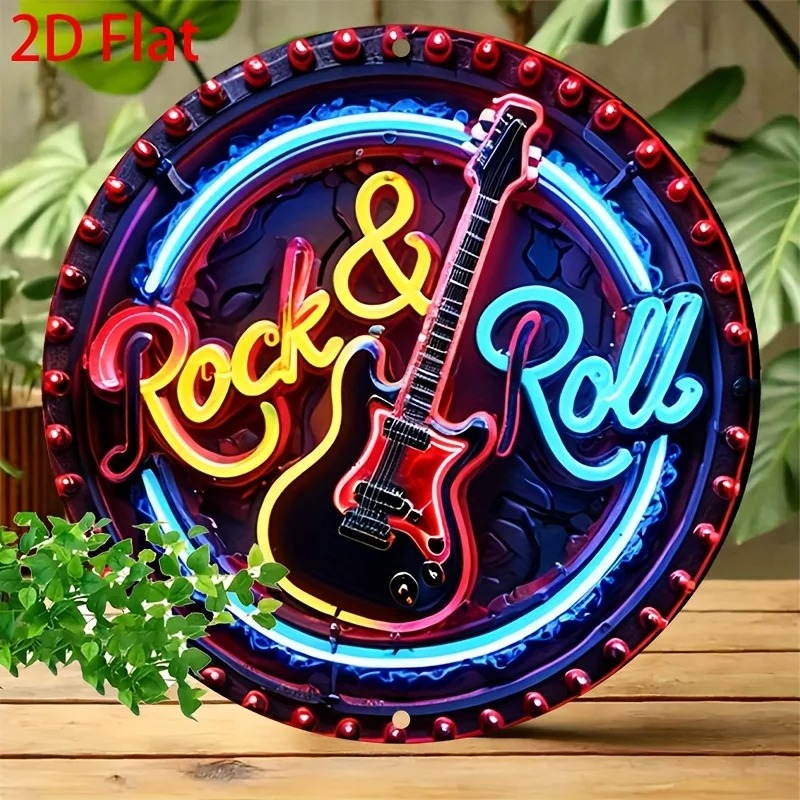 Enseigne au néon vintage rock, - Embroidery Garden avis et prix