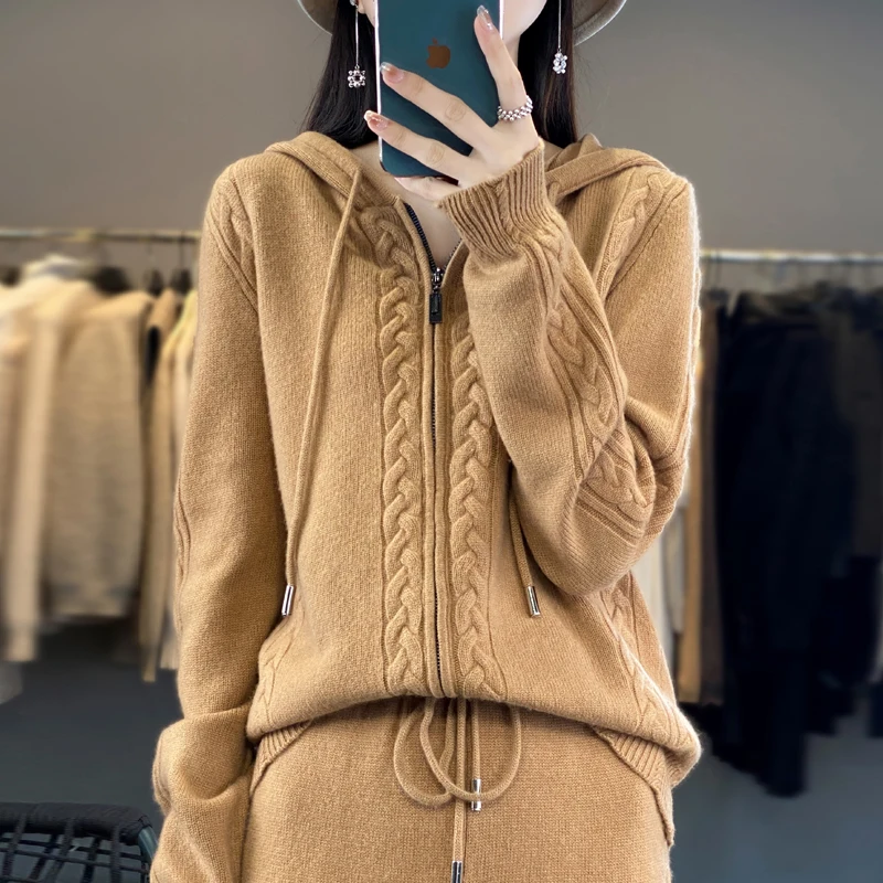 Ensemble 2 pièces pour femme e - Embroidery Zip Up Hoodie avis et prix