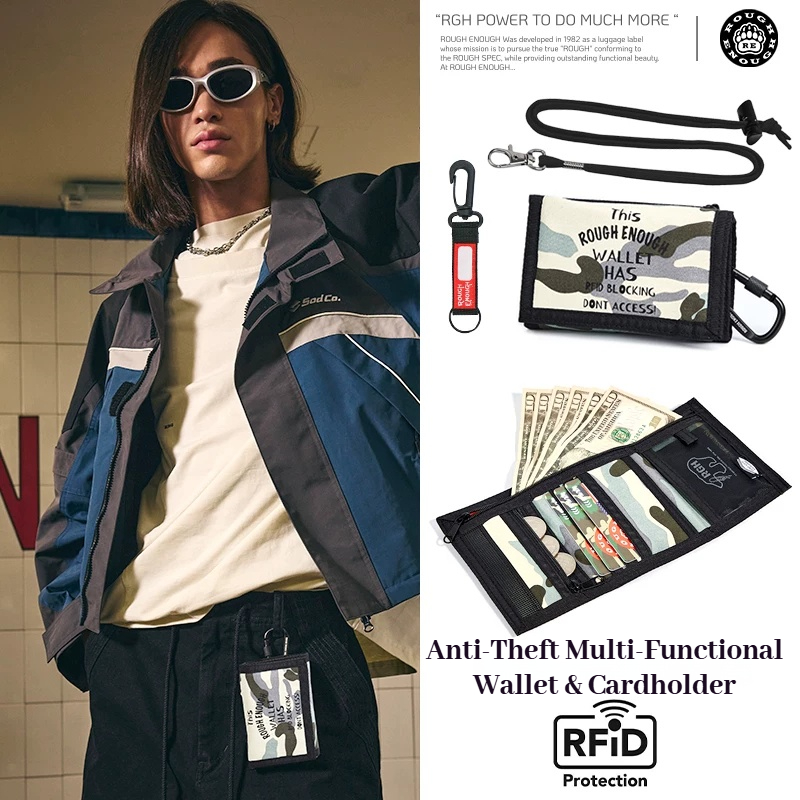 Portefeuille en toile camoufla - Embroidery Wallet avis et prix